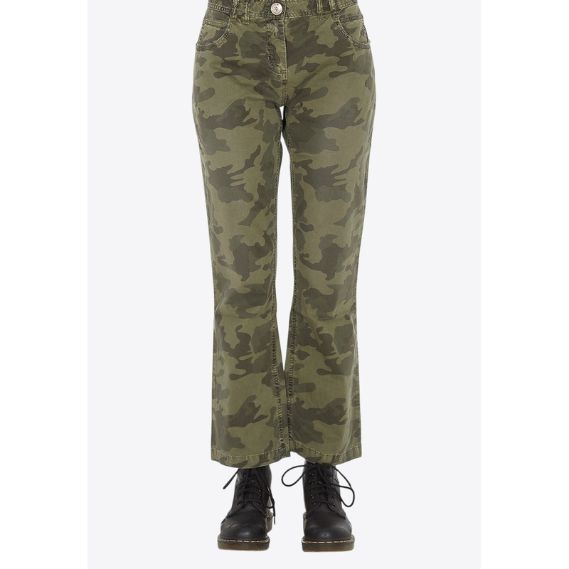 Cropped Camouflage Pants