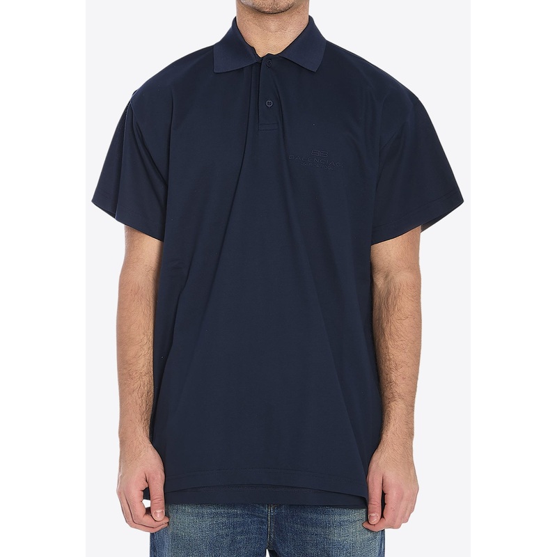 Intertwined Logo Embroidered Polo T-shirt