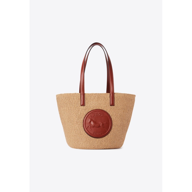 Large Horse Medal Basket Bag