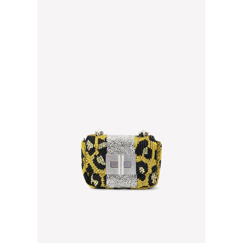 Mini Natalia Crystal-Embellished Shoulder Bag