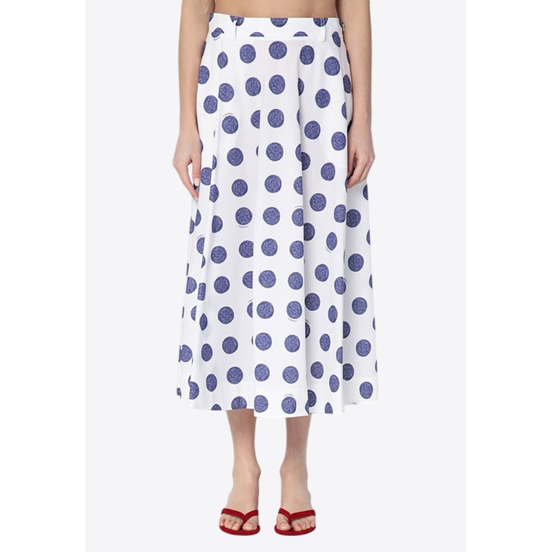 Polka Dots Midi Skirt