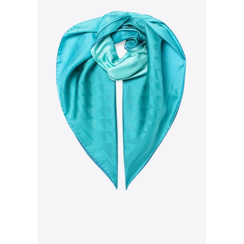 Printed Gradient Twill Scarf