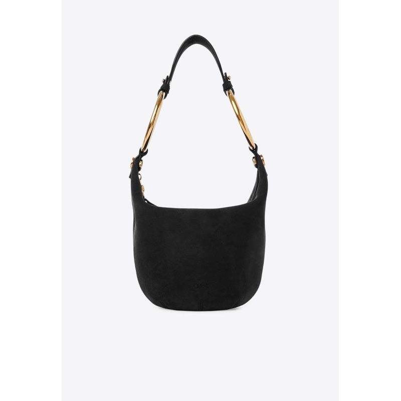 Small Bracelet Suede Shoulder Bag