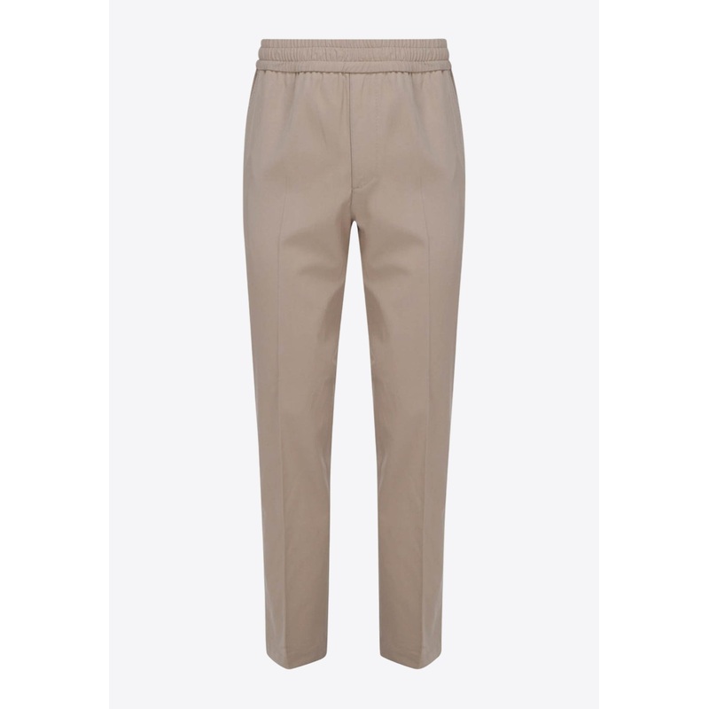 Straight-Leg Pants with Pressed-Crease