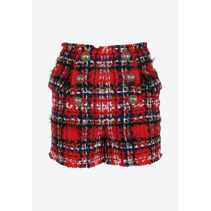 Tartan Tweed Shorts