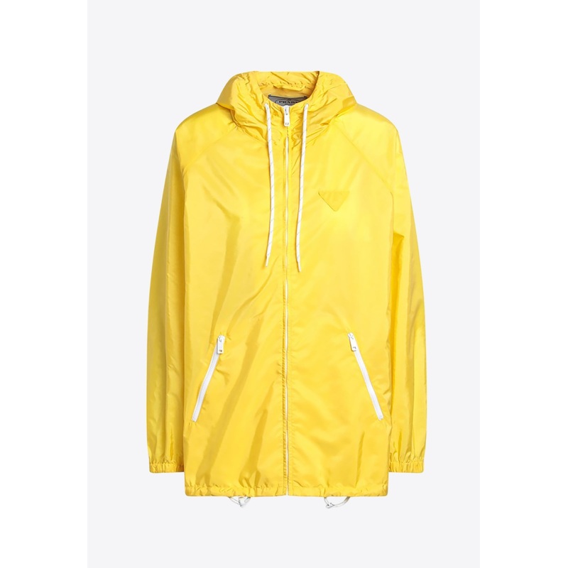 Triangle Logo Hooded Rain Jacket