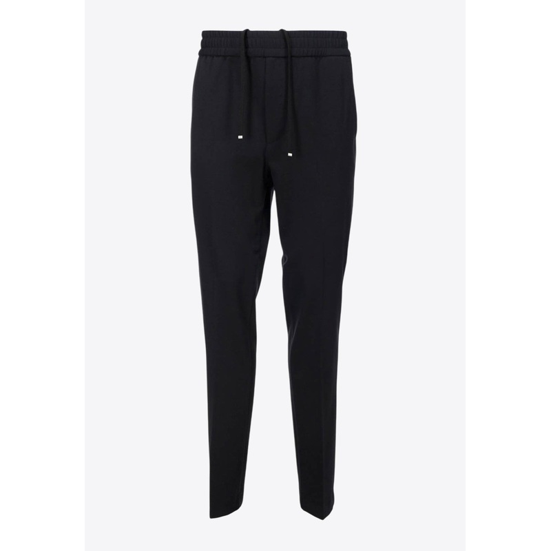 Wool-Blend Slim Track Pants