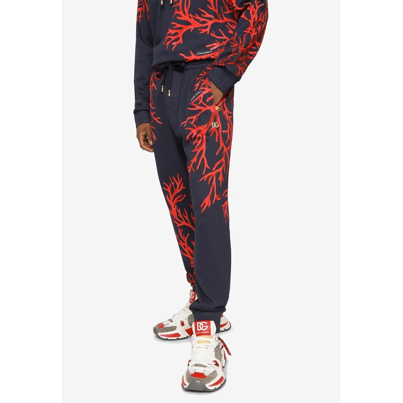 Coral Printed Track Pants