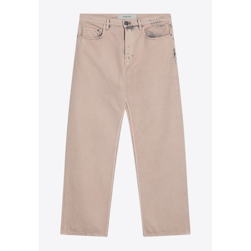 Dyed-Effect Denim Pants