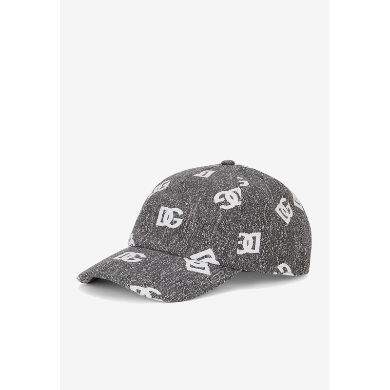 Jacquard Baseball Cap with All-Over DG Logo
