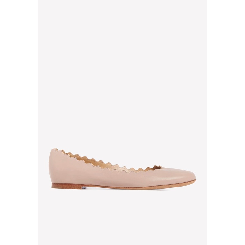 Lauren Nappa Leather Ballet Flats