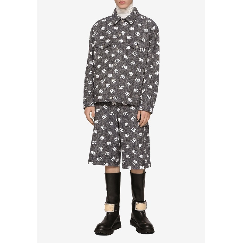 Logo-Printed Cargo Shorts