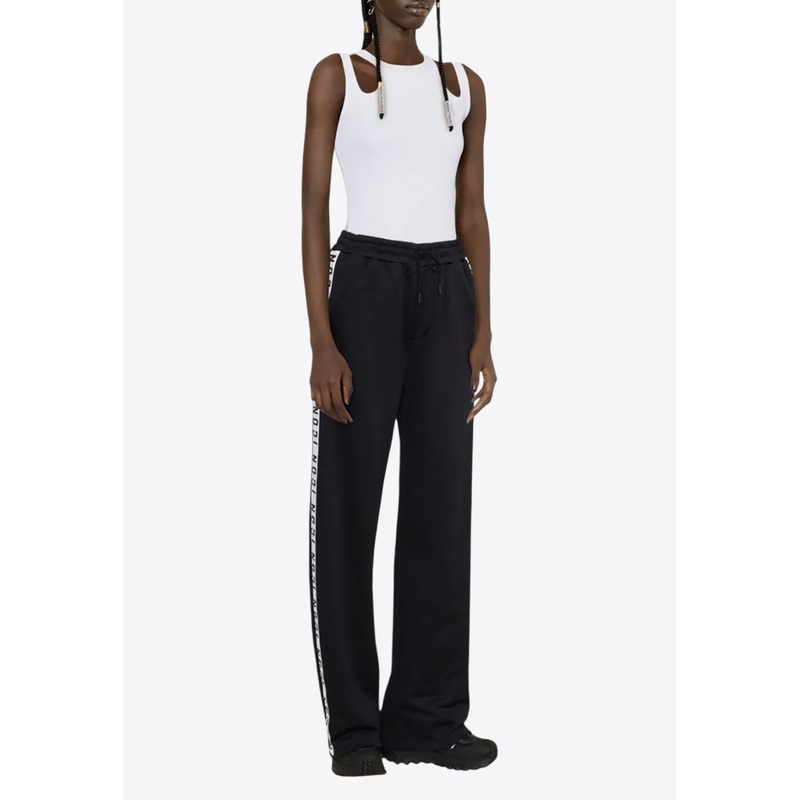 Logo Tape Wide-Leg Track Pants