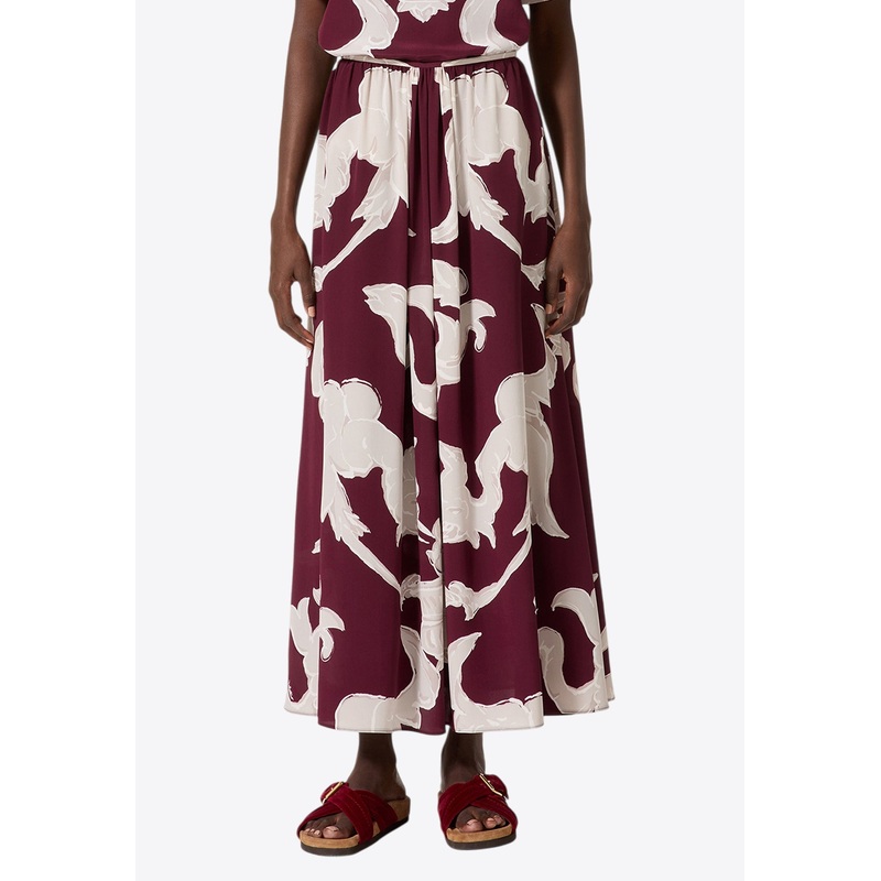 Metamorphos Gryphon Print Midi Skirt