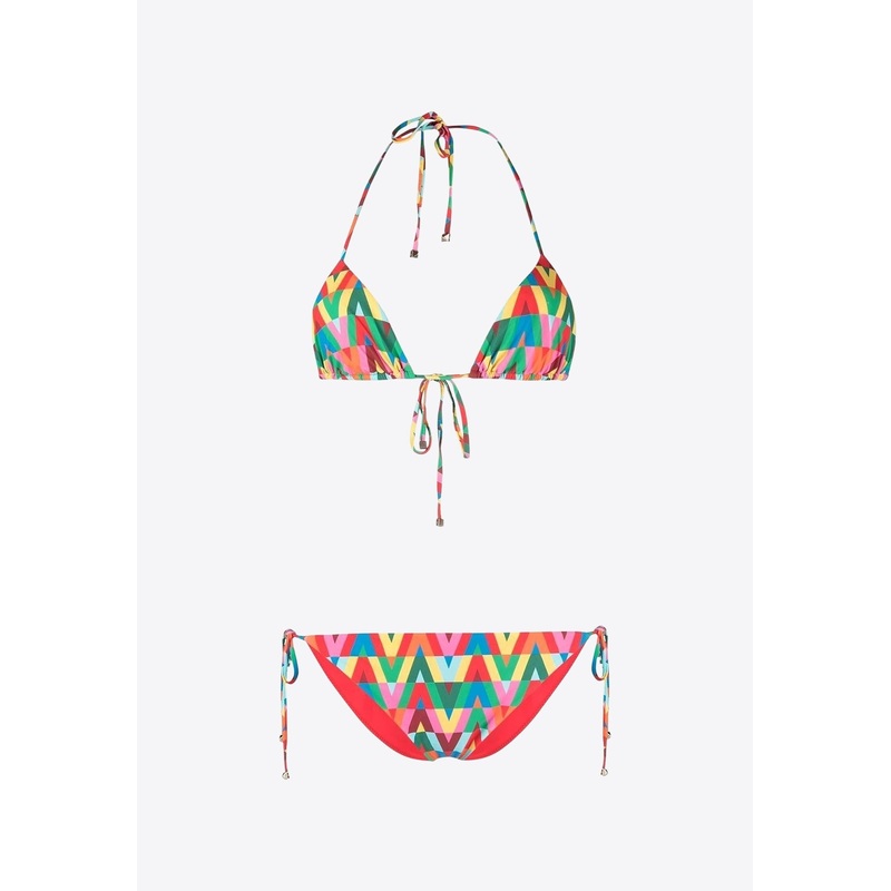 Optical Logo Halterneck Bikini