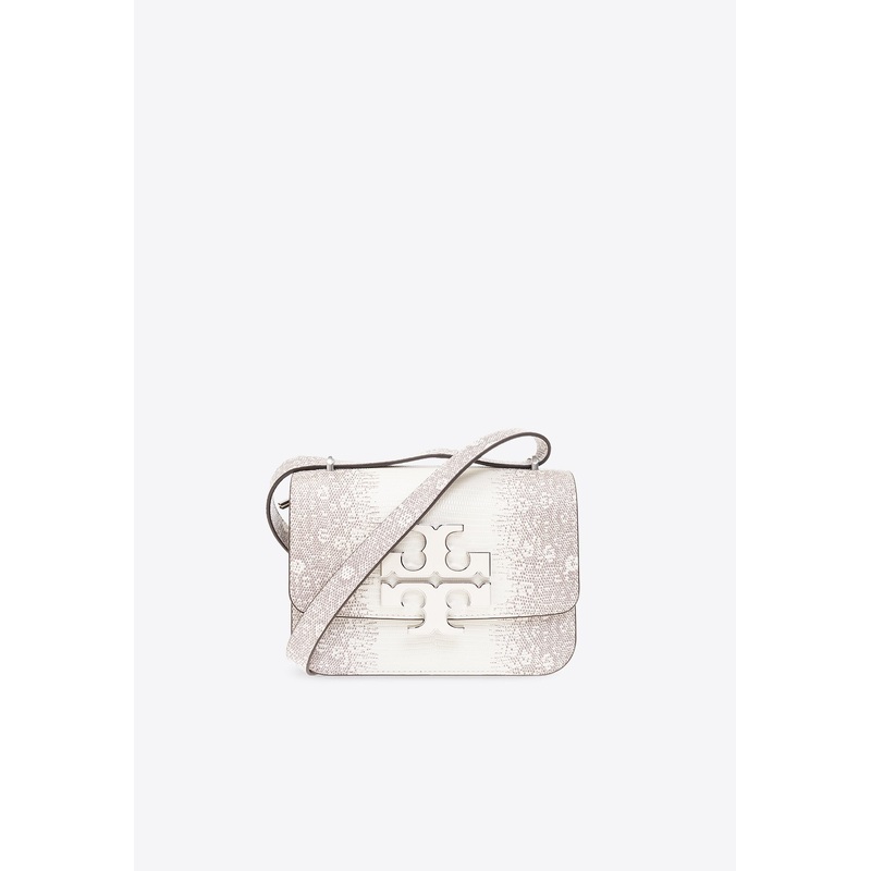 Small Eleanor Lizard Embossed Shoulder Bag