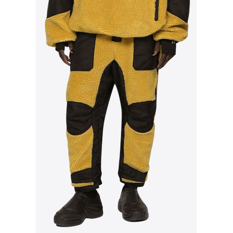 Tech and Shearling Track Pants