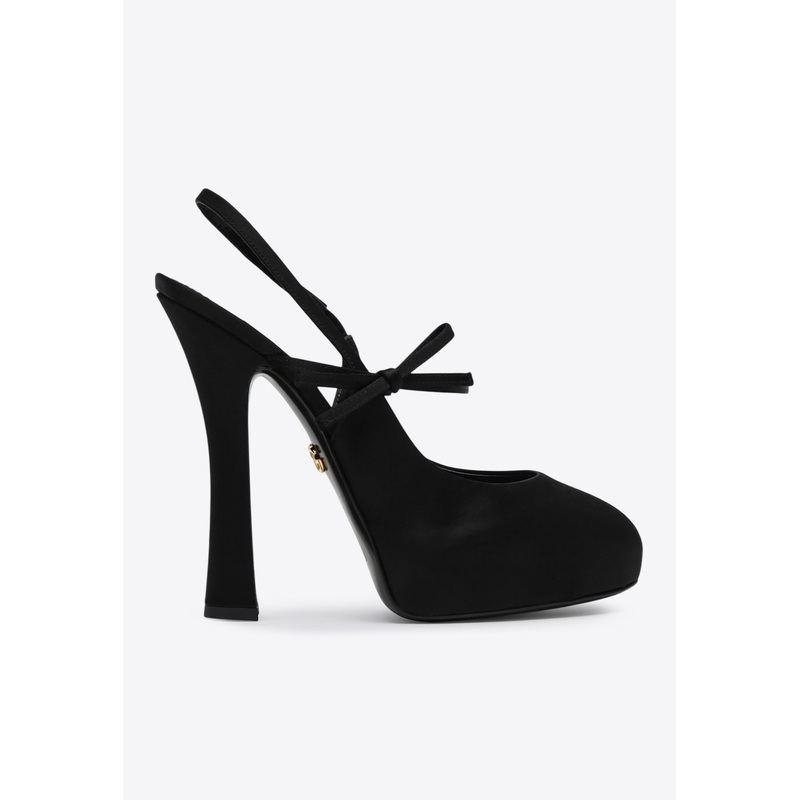 Vally 105 Satin Slingback Pumps