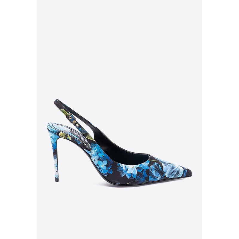 100 Brocade Silk Slingback Pumps