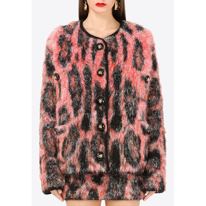 Animalier Mohair Wool Jacket