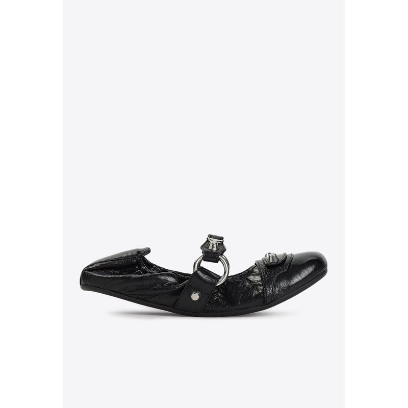 City Flat Sandals in Leather