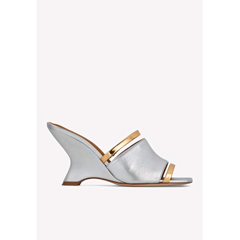 Demi 80 Metallic Leather Mules
