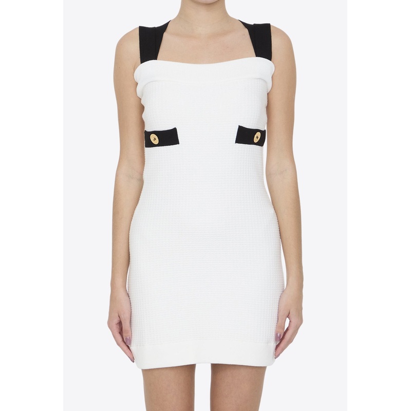 Double Strap Knit Mini Dress