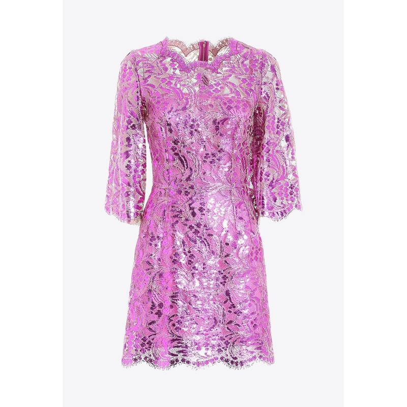 Floral Lace Mini Dress