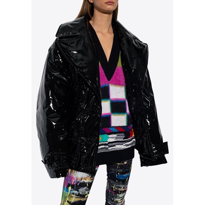 Insulated Glossy Oversized Jacket
