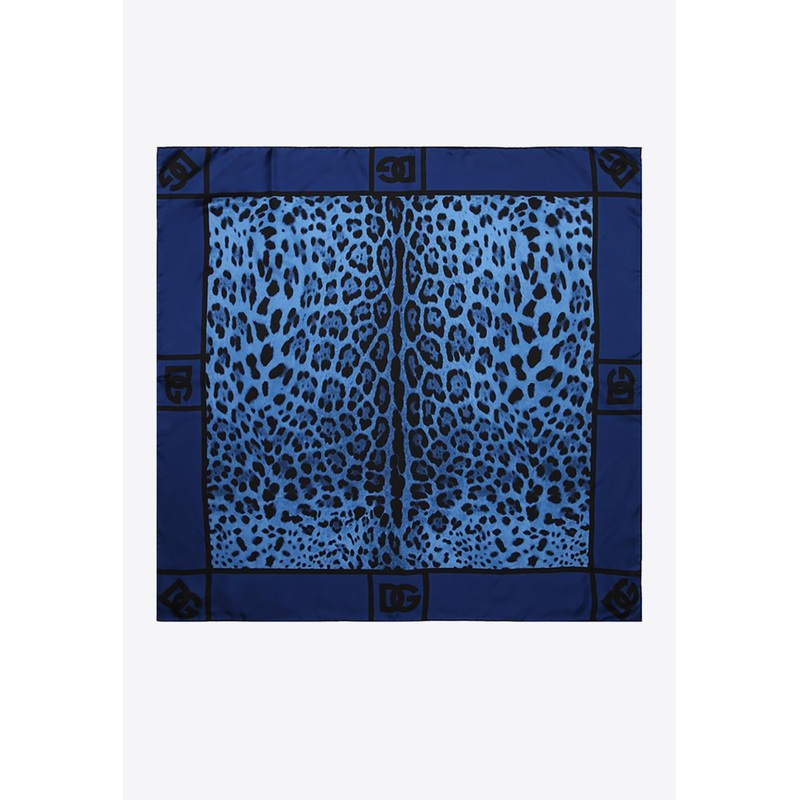 Leopard Print Silk Scarf