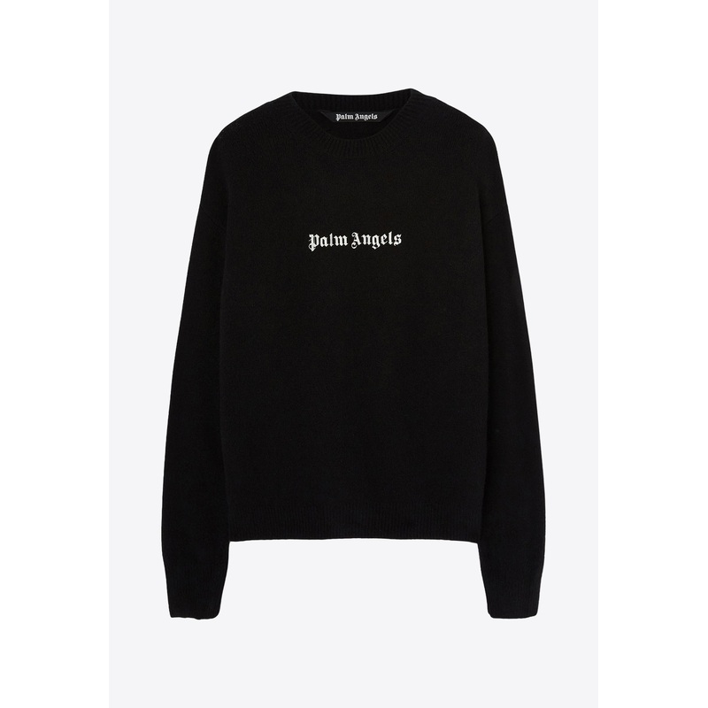 Logo-Embroidered Crewneck Sweater