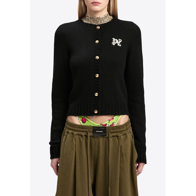 Monogram Embroidered Cardigan