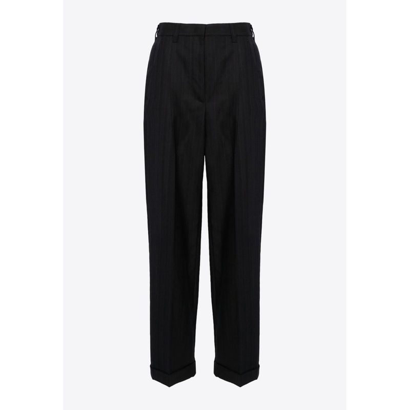 Pinstripe Tailored Pants
