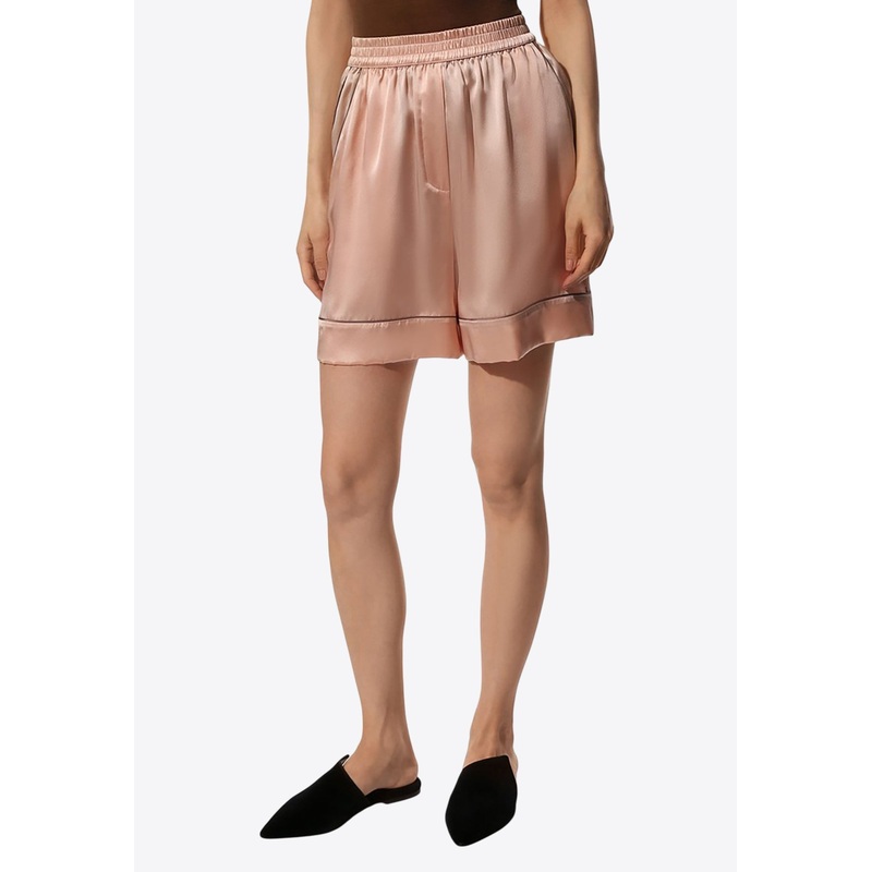 Silk Knee-Length Shorts