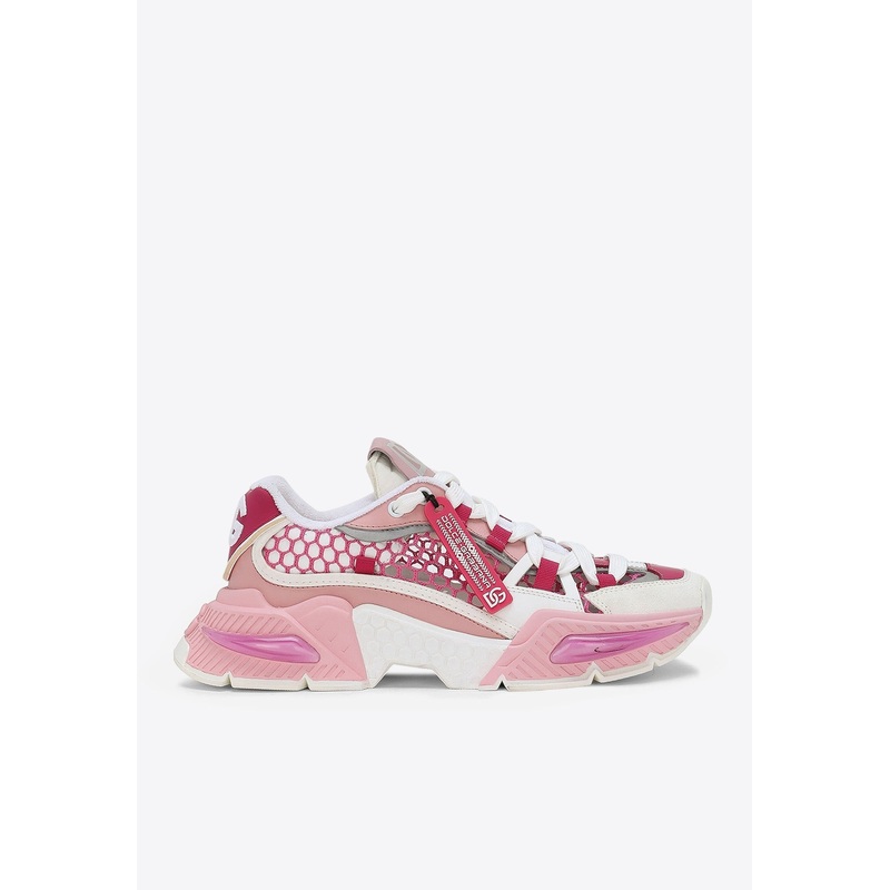 Airmaster Mesh and Leather Low-Top Sneakers