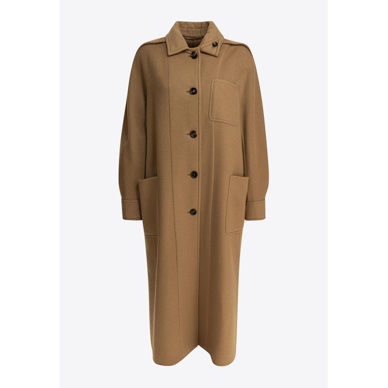 Aldo Single-Breasted Wool Long Coat