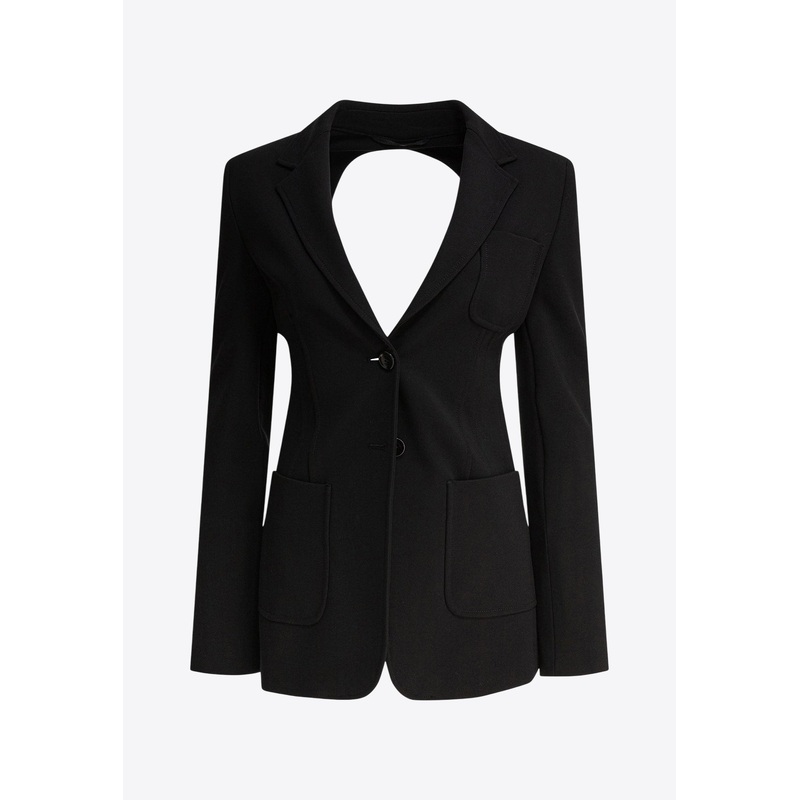 Anagni Single-Breasted Cut-Out Blazer