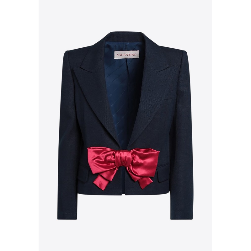 Bow Cropped Blazer