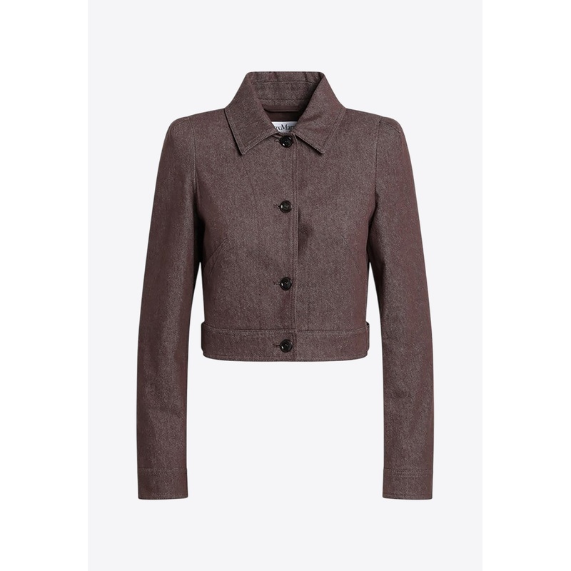 Carpa Cropped Denim-Effect Jacket