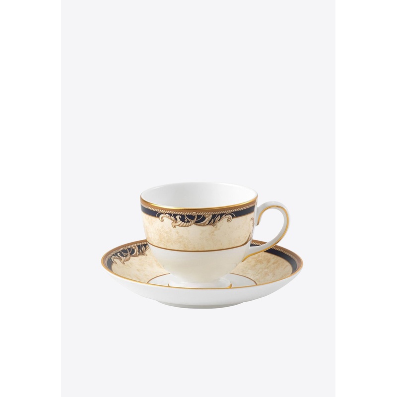 Cornucopia Teacup with Saucer Leigh