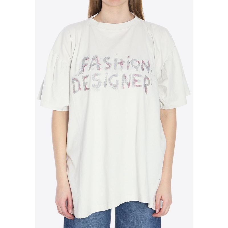 Fashion Designer Distressed T-shirt