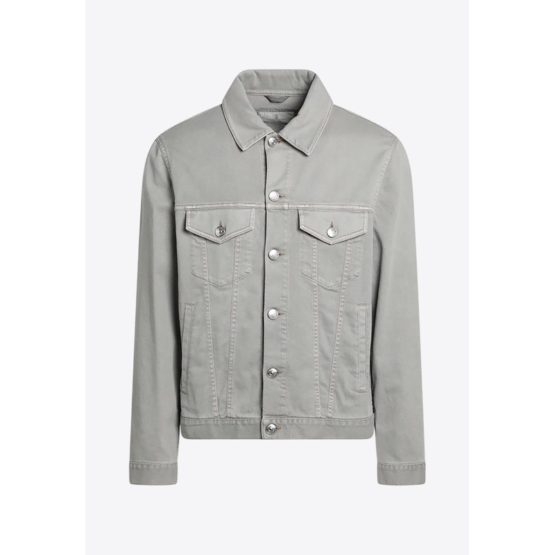 Garment-Dyed Denim Jacket