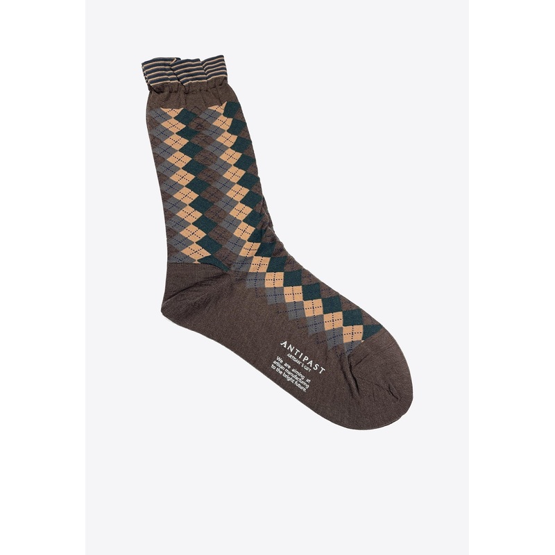 Geometric Wool Knitted Socks