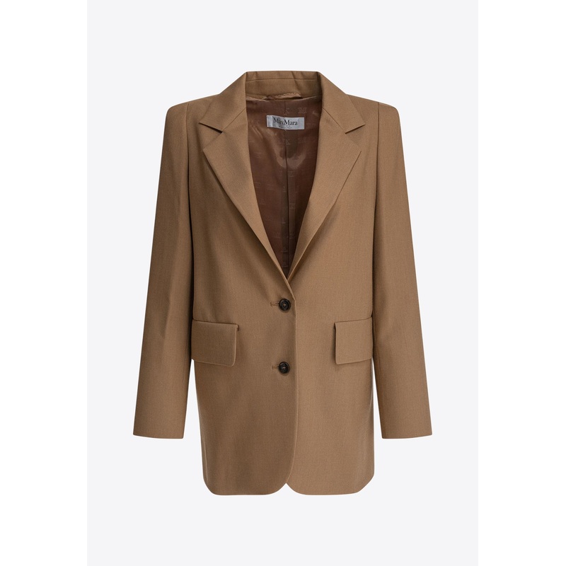 Kitten Single-Breasted Wool Blazer