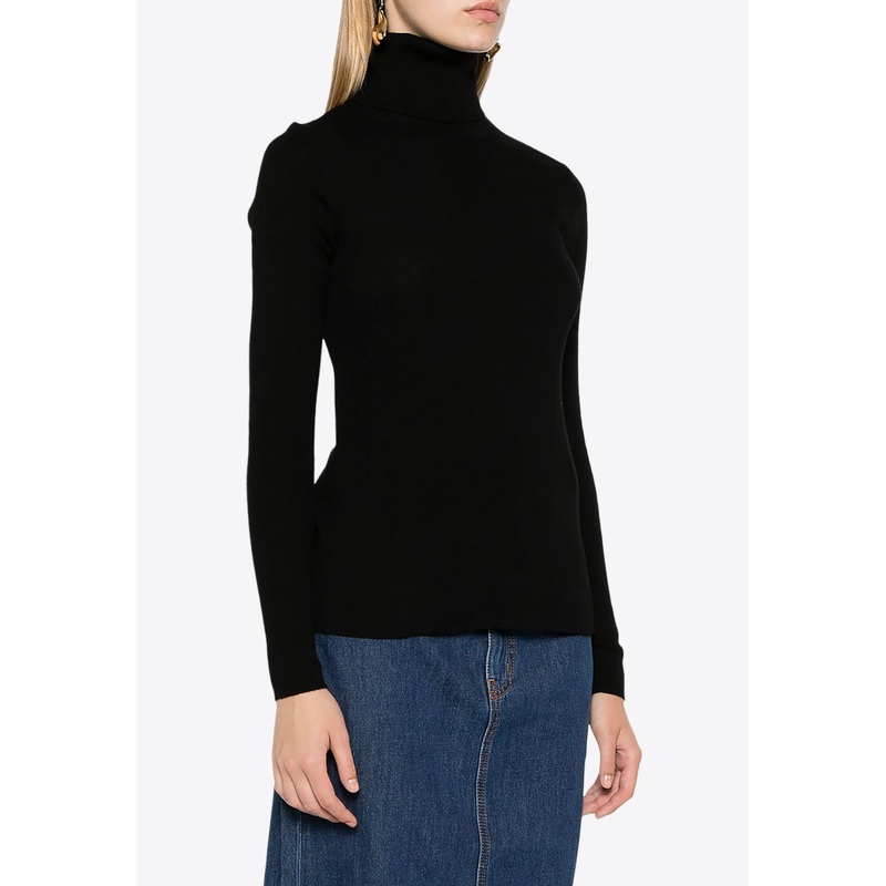 Leila Turtleneck Wool Knit Sweater