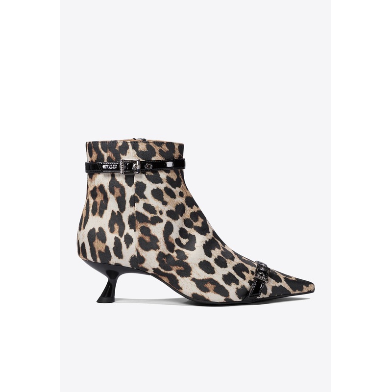Leopard Print Ankle Boots