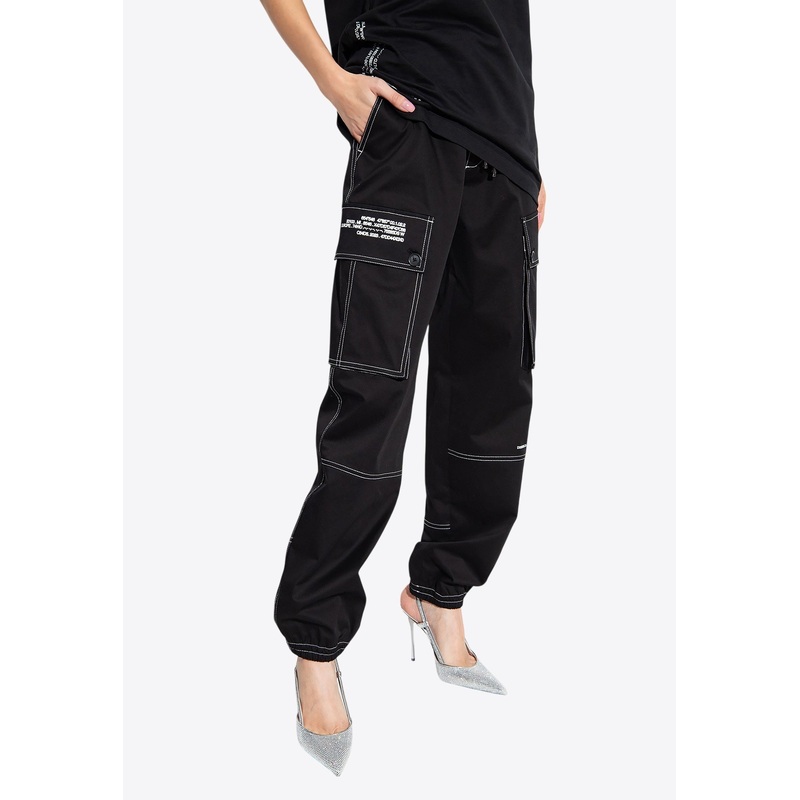 Logo Print Cargo Pants