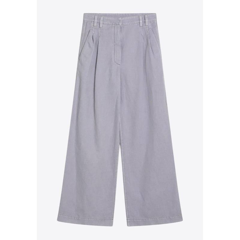 Monili Embellished Wide-Leg Pants