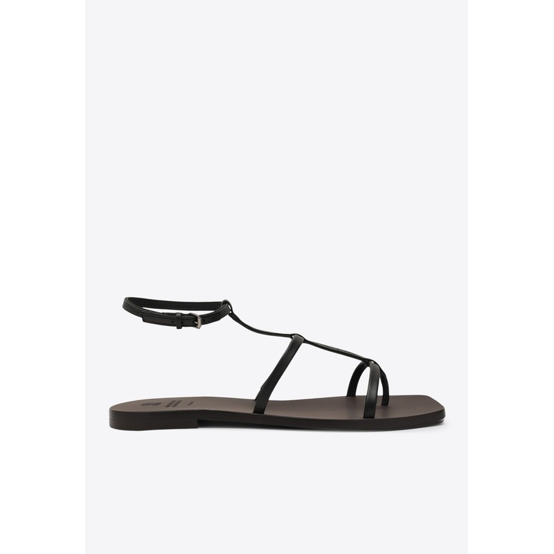 Nappa Leather Sandals with Monili Strap