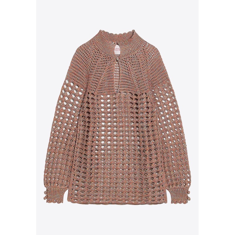 Openwork Linen Sweater